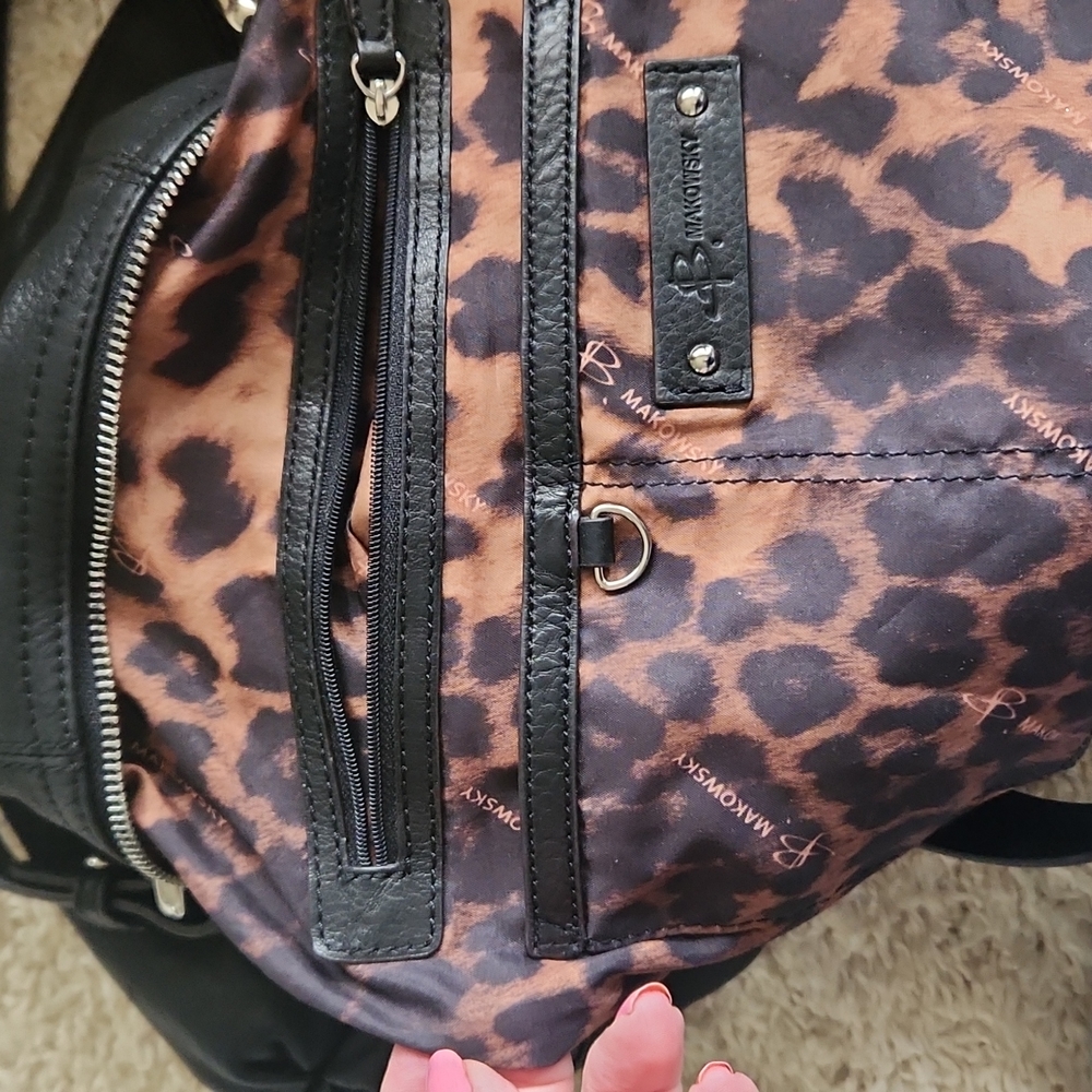 Medium black b malowsky leather bag - Picture 9 of 11